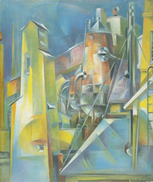 Factory by Preston Dickinson Oil Painting