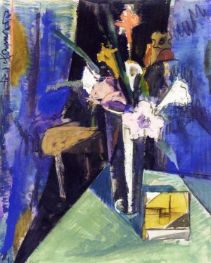 Still Life with Flowers by Preston Dickinson Oil Painting