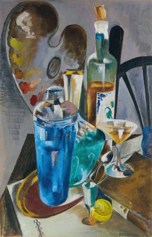 The Artist's Table by Preston Dickinson Oil Painting