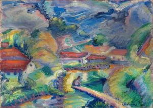 Untitled Landscape by Preston Dickinson Oil Painting