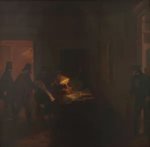 Asesinato de Maza by Prilidiano Pueyrredon Oil Painting