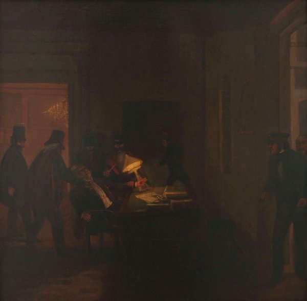 Asesinato de Maza  by Prilidiano Pueyrredon - Hand-Painted Oil Painting Reproduction