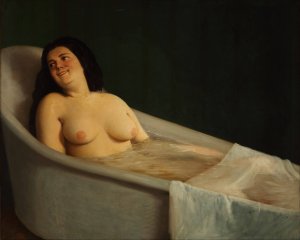 El Bano by Prilidiano Pueyrredon Oil Painting