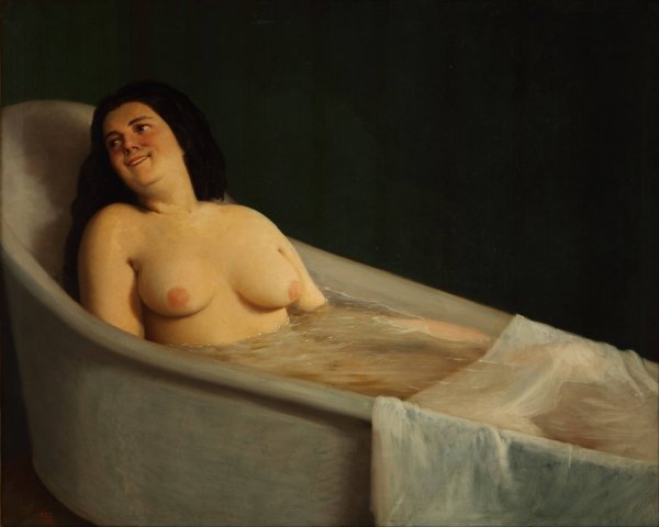 El Bano  by Prilidiano Pueyrredon - Hand-Painted Oil Painting Reproduction