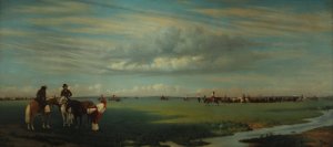 El rodeo by Prilidiano Pueyrredon Oil Painting
