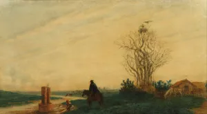 La lavandera Oil painting by Prilidiano Pueyrredon