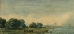 Paisaje de la costa by Prilidiano Pueyrredon Oil Painting