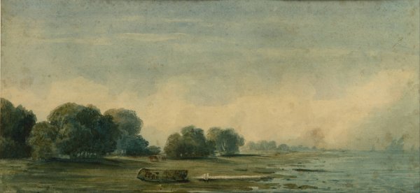 Paisaje de la costa  by Prilidiano Pueyrredon - Hand-Painted Oil Painting Reproduction
