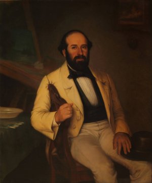 Retrato de Santiago Calzadilla by Prilidiano Pueyrredon Oil Painting