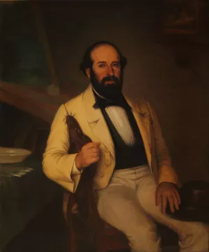 Retrato de Santiago Calzadilla by Prilidiano Pueyrredon Oil Painting