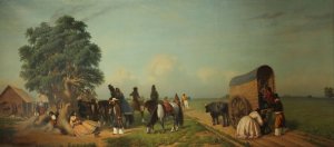 Un alto en el campo by Prilidiano Pueyrredon Oil Painting