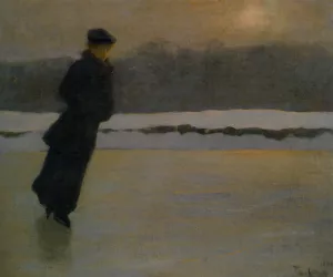 The Skater by Prince Pierre Troubetzkoy Oil Painting