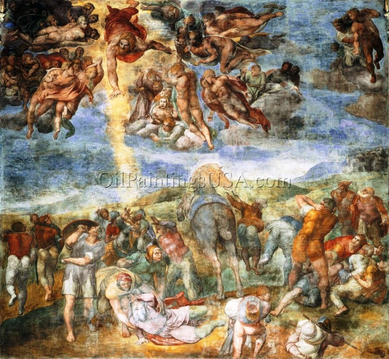 The Conversion Of Saul Michelangelo Oil Paintings