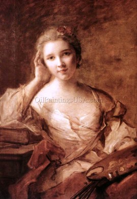 Portrait of a Young Woman Painter