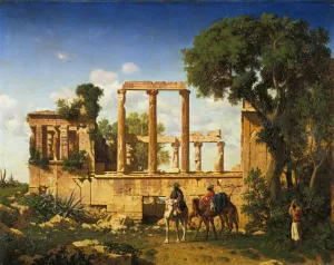 The Erechtheion, Athens by Prosper Marilhat Oil Painting