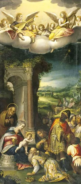 The Adoration of the Magi painting by Prospero Fontana