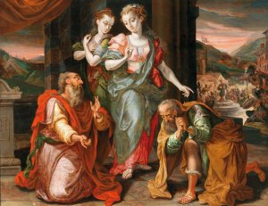 Judith and Holofernes; An Allegory of 'Weibermacht by Pseudo-De Vos Oil Painting
