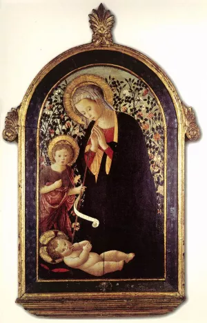 Adoration of the Child with the Young St John by Pseudo Pier Fiorentino - Oil Painting Reproduction