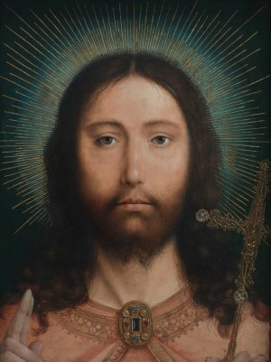 Christ Salvator Mundi by Quentin Massys Oil Painting