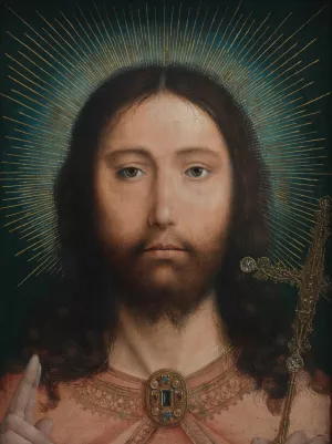 Christ Salvator Mundi by Quentin Massys Oil Painting