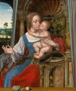 Madonna and Child Oil painting by Quentin Massys