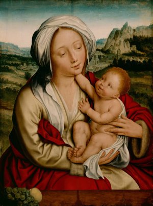 Madonna and Child by Quentin Massys Oil Painting