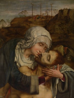 Pieta by Quentin Massys Oil Painting
