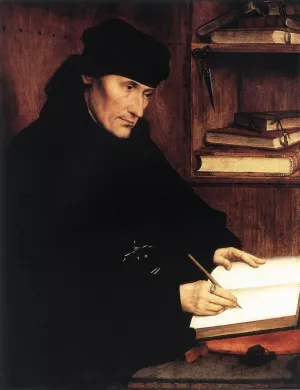 Portrait of Erasmus of Rotterdam Oil painting by Quentin Massys