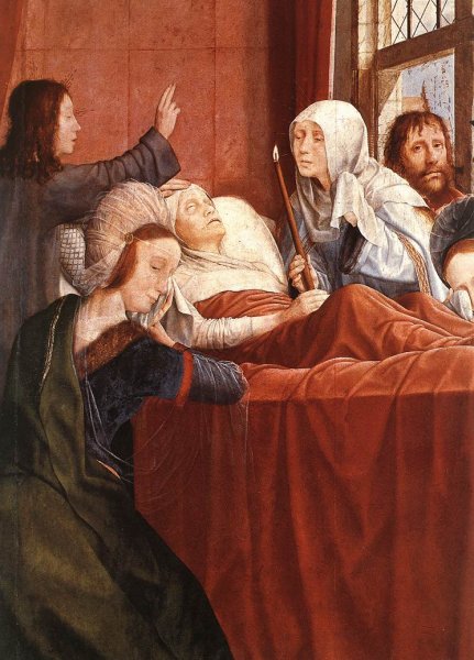Main Product Photo of St Anne Altarpiece Right Wing, Detail Painting by Quentin Massys