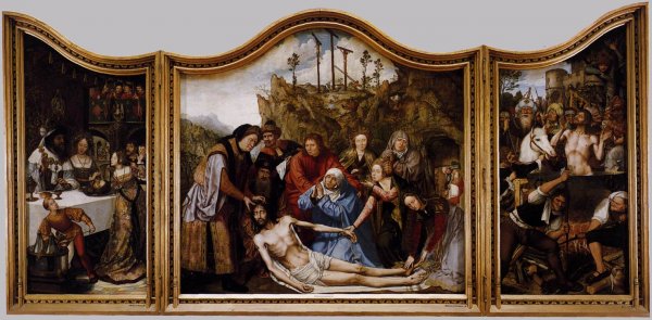 Main Product Photo of St John Altarpiece Painting by Quentin Massys