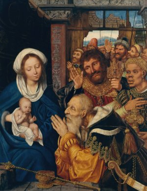 The Adoration of the Magi by Quentin Massys Oil Painting