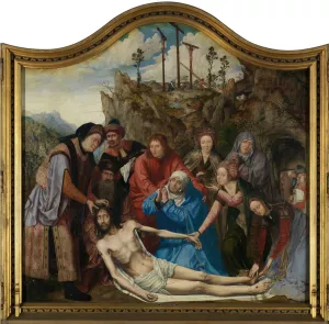 The Lamentation over the Dead Christ Oil painting by Quentin Massys