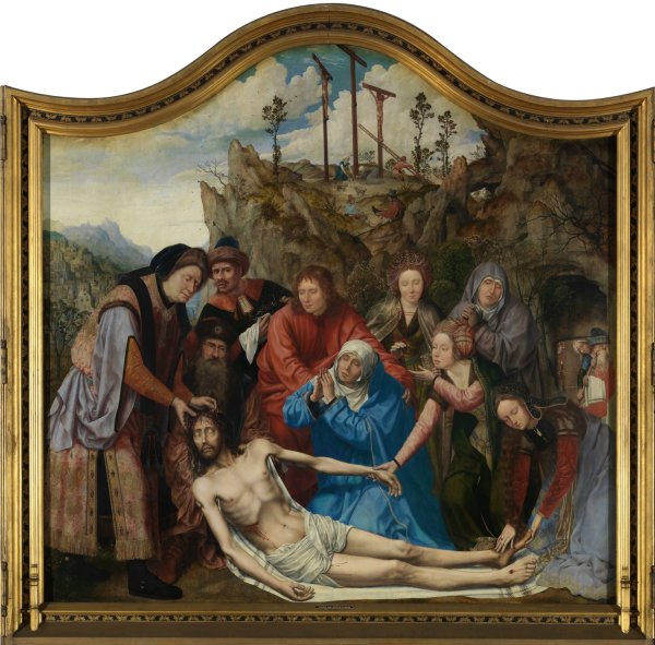 Main Product Photo of The Lamentation over the Dead Christ  Painting by Quentin Massys