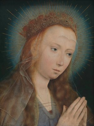 Virgin at Prayer by Quentin Massys Oil Painting