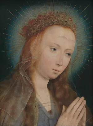 Virgin at Prayer by Quentin Massys Oil Painting