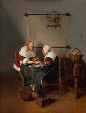 The Bloodletting by Quirijn Van Brekelenkam Oil Painting