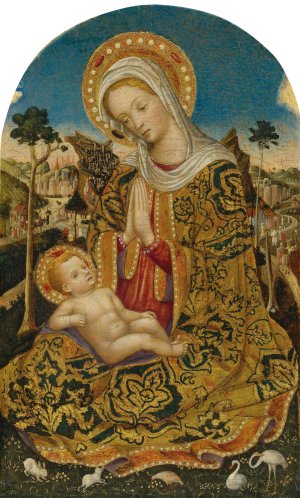 Madonna And Child by Quirizio Di Giovanni Da Murano Oil Painting