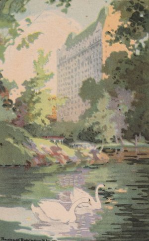 Hotel Plaza from Central Park by Rachael Robinson Elmer Oil Painting