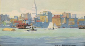 New York from the 34th Street Ferry by Rachael Robinson Elmer Oil Painting