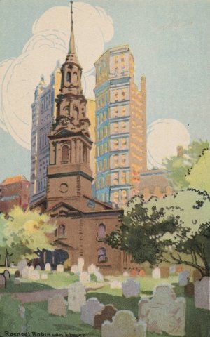 St. Paul's Chapel by Rachael Robinson Elmer Oil Painting