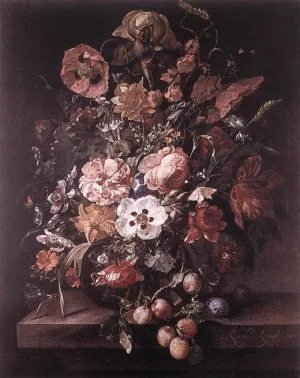 Bouquet in a Glass Vase