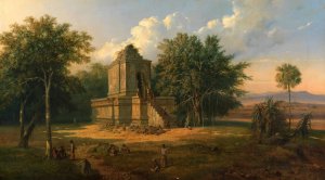 Javanese Temple In Ruins by Raden Saleh Oil Painting