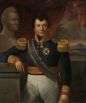 Portrait of Johannes, Graaf van den Bosch, Governor-General of the Dutch East Indies by Raden Saleh Oil Painting