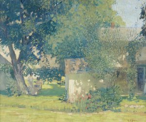 The Carroll Price Farm by Rae Sloan Bredin Oil Painting