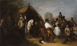 On the Outskirts of Seville by Rafael Benjumea Oil Painting