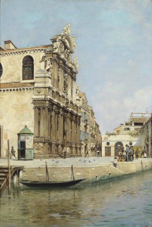 Santa Maria del Giglio by Rafael Senet Y Perez Oil Painting
