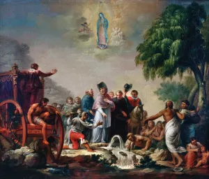 The Miracle of the Little Spring Oil painting by Rafael Ximeno Y Planes