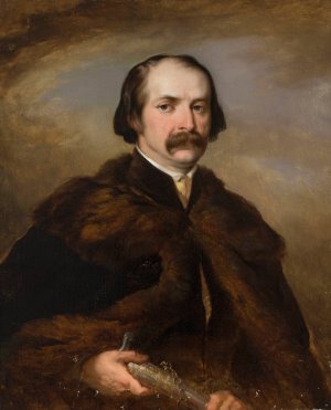 Portrait of a nobleman in the delia coat by Rafal Hadziewicz Oil Painting