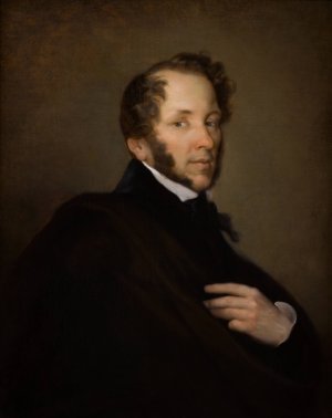 Portrait of Antoni Wentzel by Rafal Hadziewicz Oil Painting