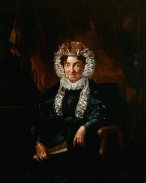 Portrait of Barbara Brodowicz by Rafal Hadziewicz Oil Painting
